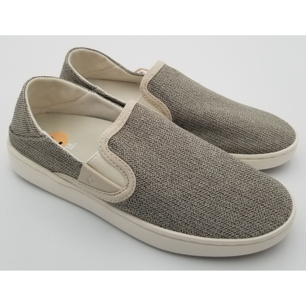NWT OluKai Pehuea Tapa/Tapa Women's Slip On Loafer‎ Shoe Drop-in Heel Size 7.0